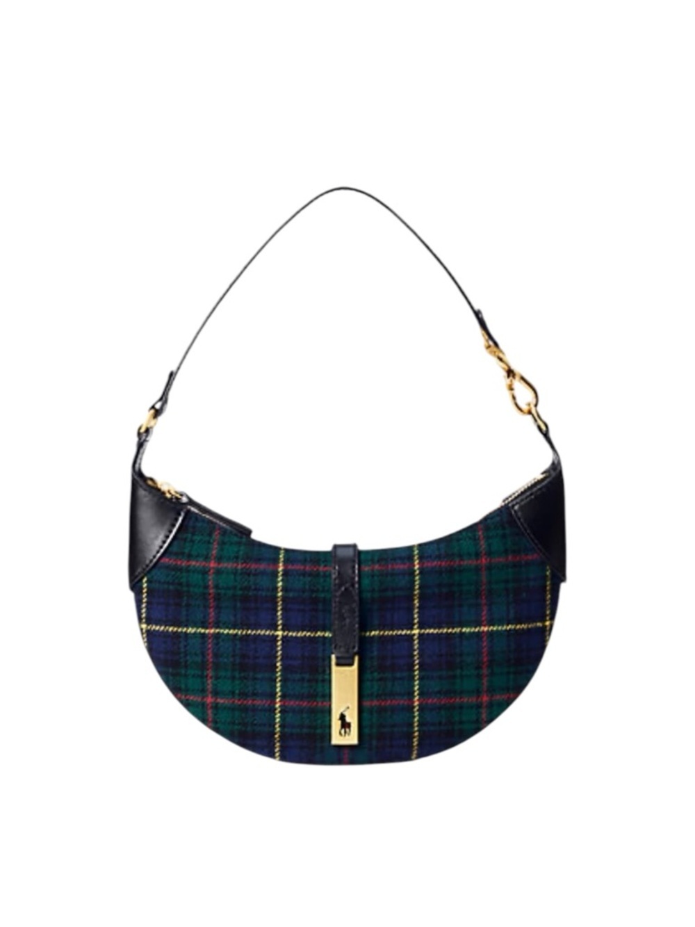 Polo Ralph Lauren | NWT Polo ID Plaid Wool Mini Shoulder Bag